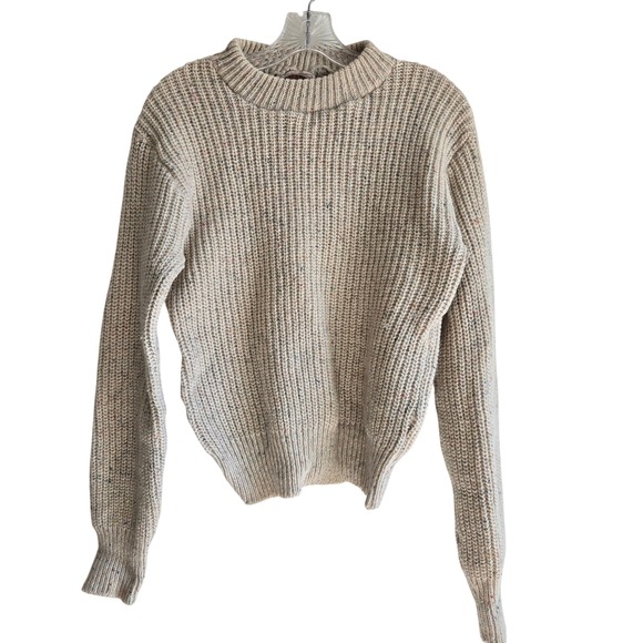Banana Republic Sweaters - Vtg Banana Republic Medium Sweater Women Gray Vintage Confetti Rib Knit
